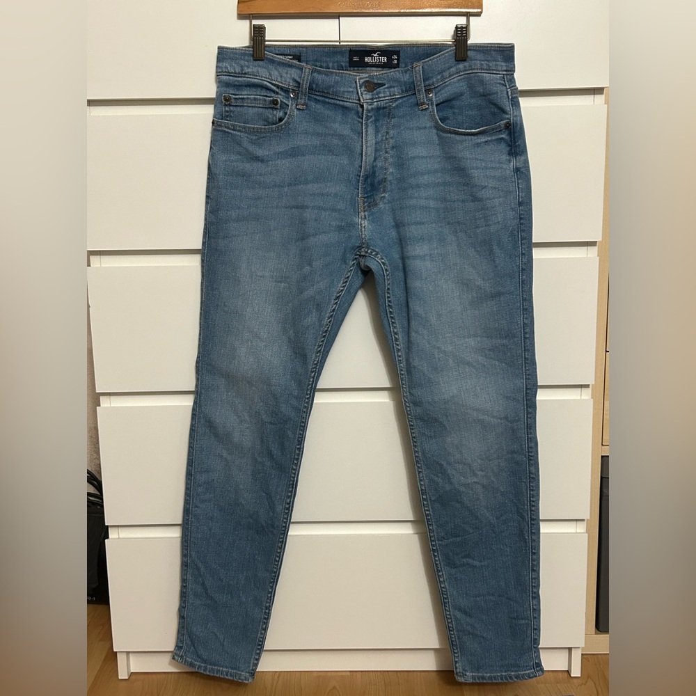 Hollister Men's Light Blue Skinny Jeans
